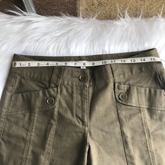 CAbi Olive Green Women's Cargo Shorts - Picture 2 of 9